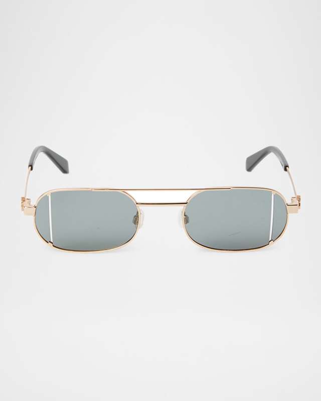 Lynn Oval Metal Sunglasses